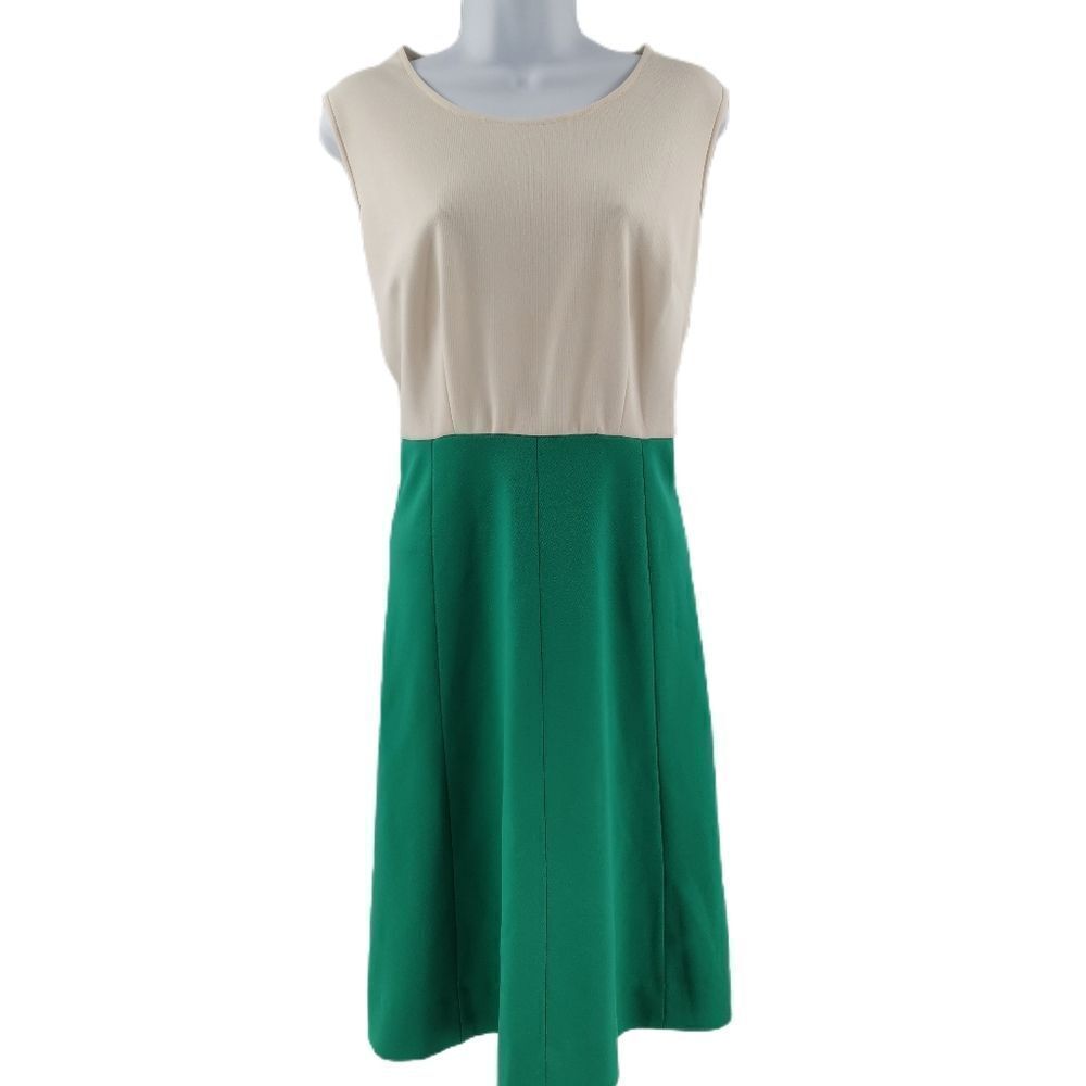 Vintage Seafoam Green and White 2- toned Dress